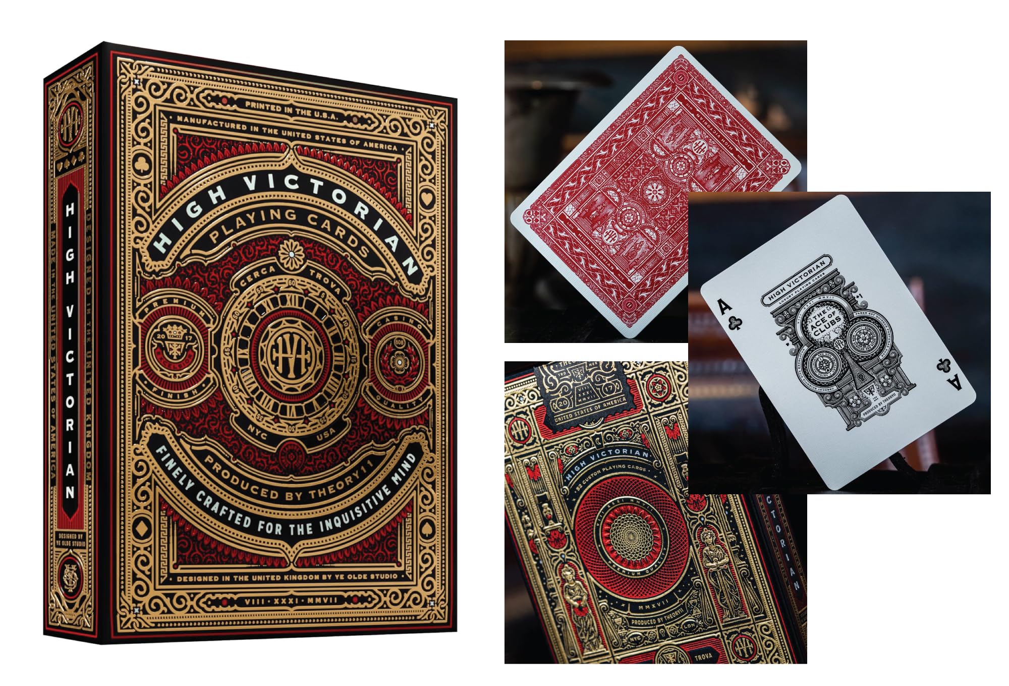 Straight Poker Supplies Theory11 High Victorian Green deck delivering crisp handling