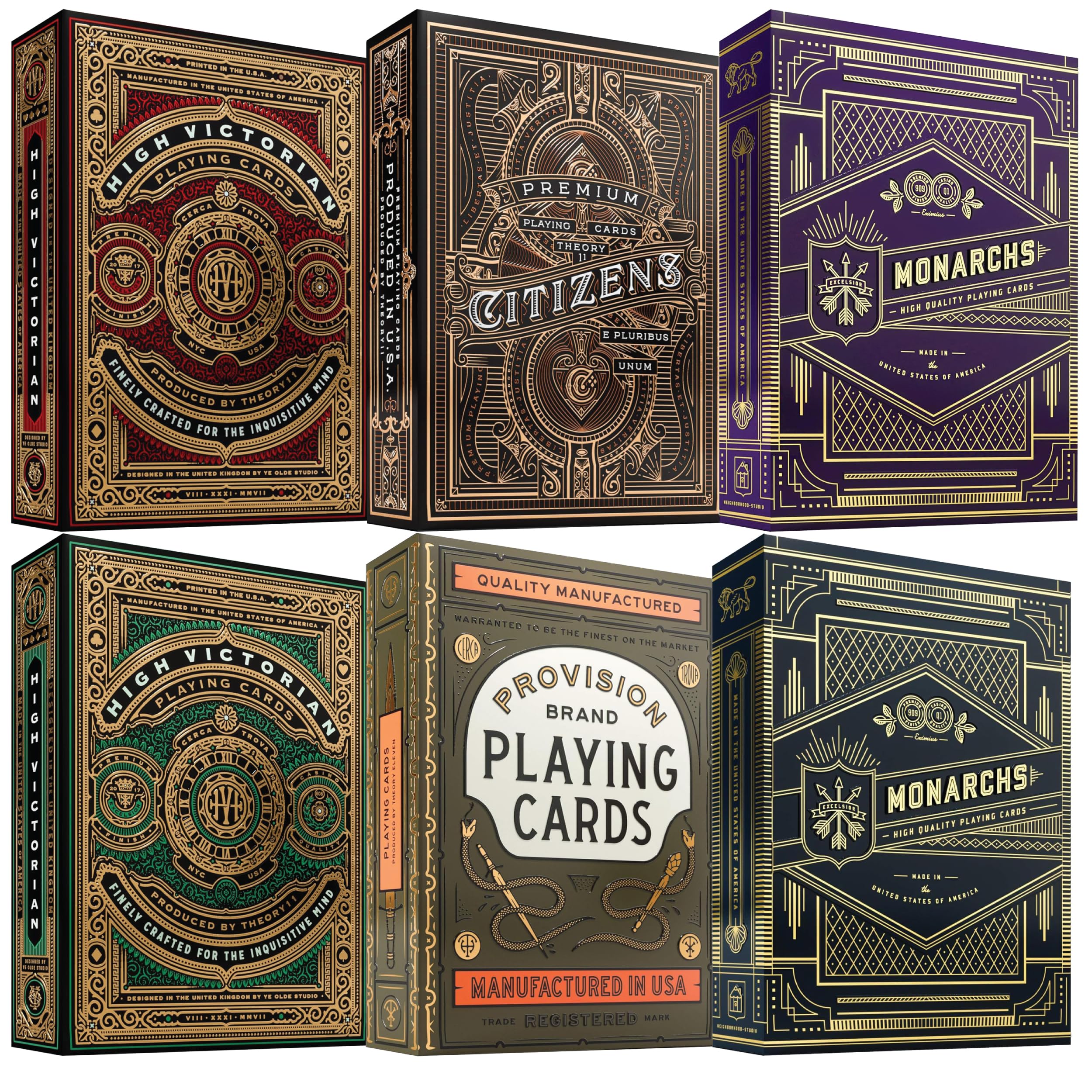 Straight Poker Supplies Theory11 High Victorian Red deck for silky shuffles