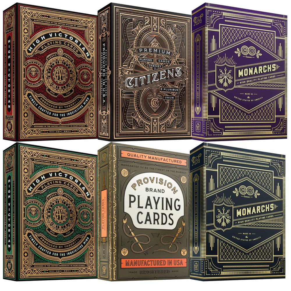 Straight Poker Supplies Theory11 High Victorian Red deck for silky shuffles