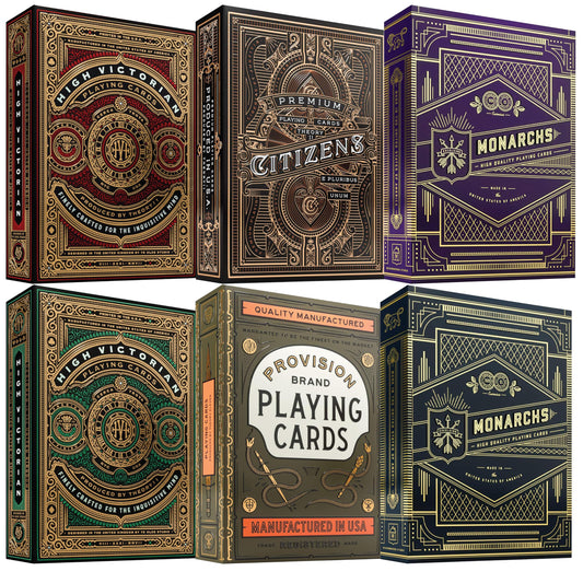 Straight Poker Supplies Theory11 High Victorian Red deck for silky shuffles