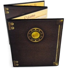 Stratagem The Master’s Tome DM screen open view with organized 8 pockets for notes