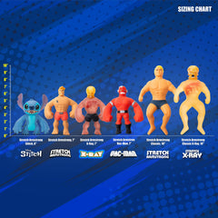 STRETCH ARMSTRONG in a playroom setting demonstrating fidget play and display appeal