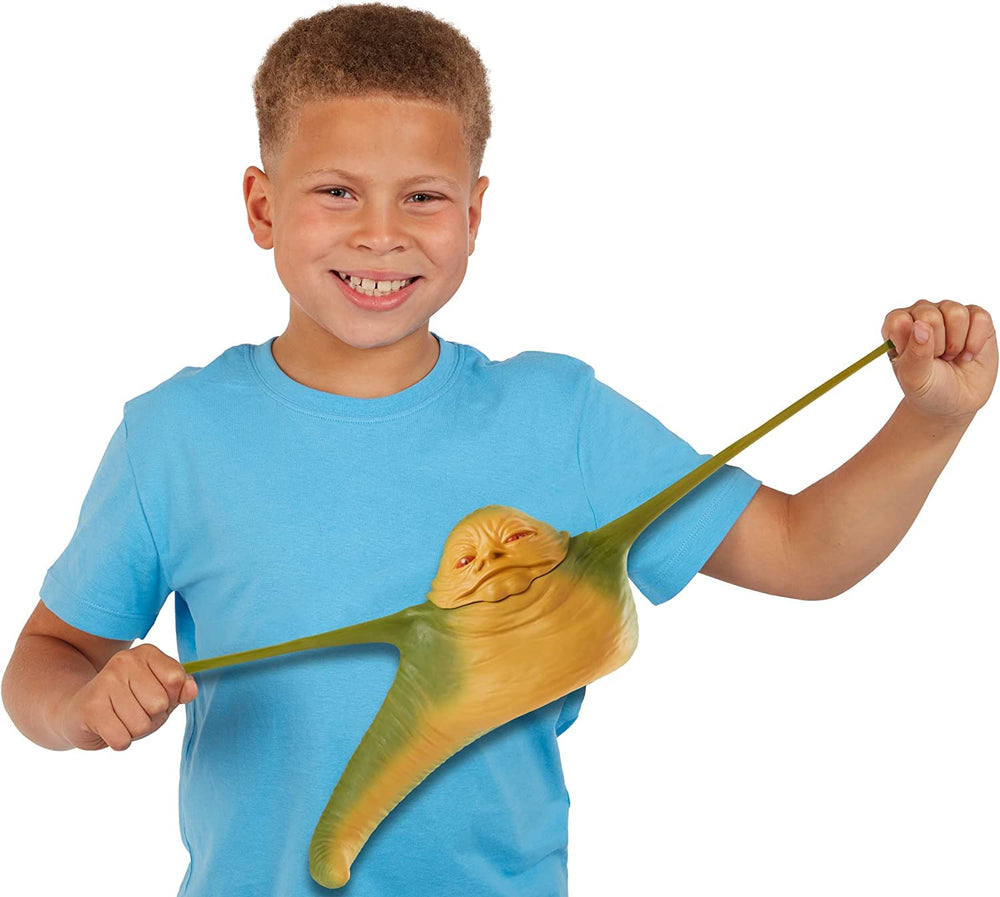 STRETCH ARMSTRONG Jabba next to ruler showing 12-inch scale and size clarity