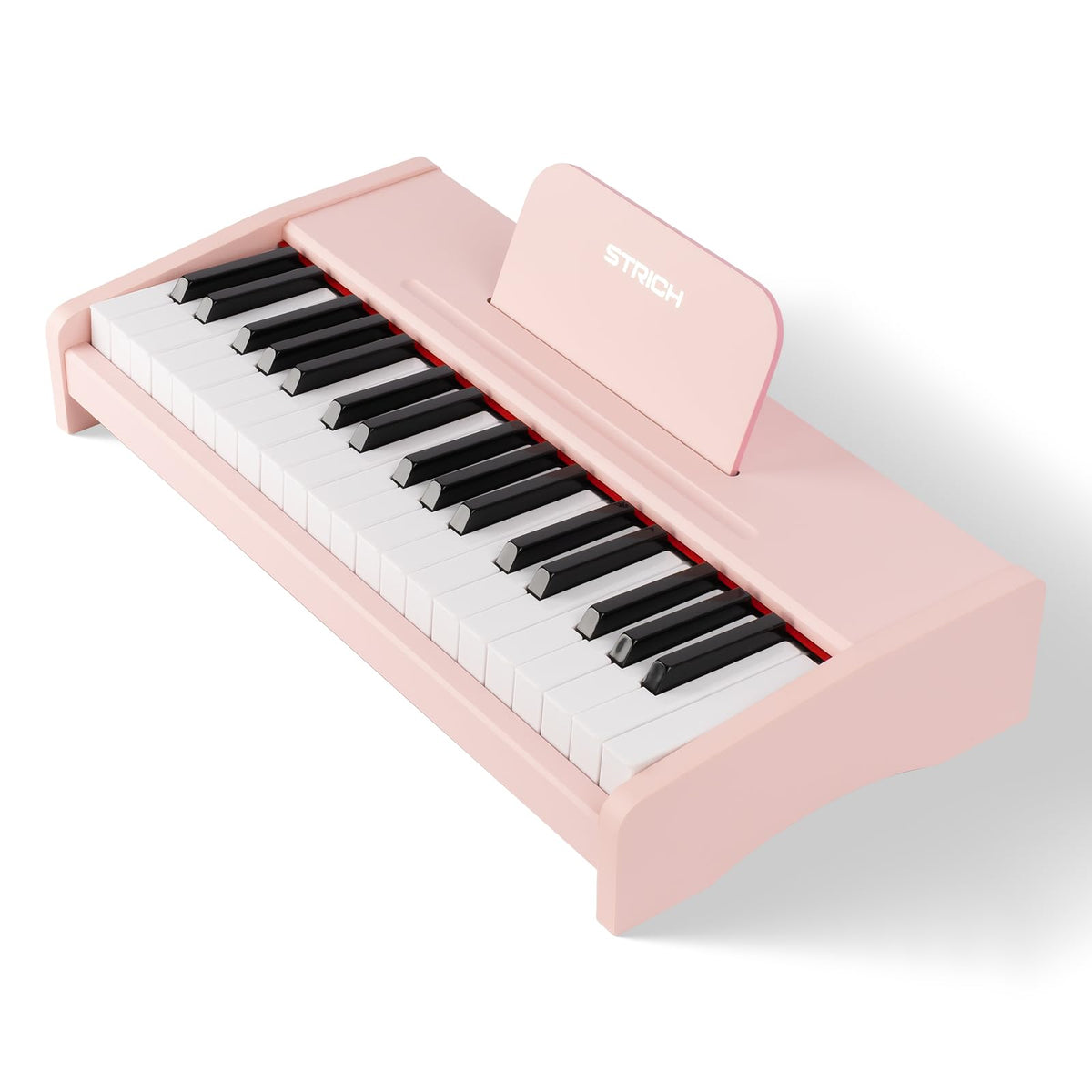 STRICH 37-keys kids piano with compact design facilitates easy learning at home.