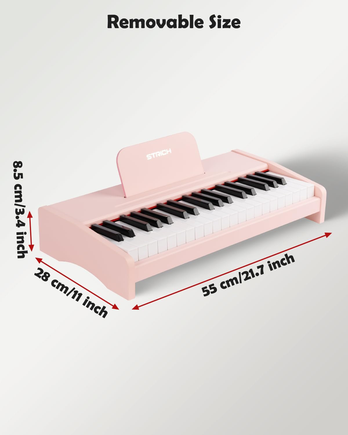 STRICH portable design makes it easy to move between desk and bedside.