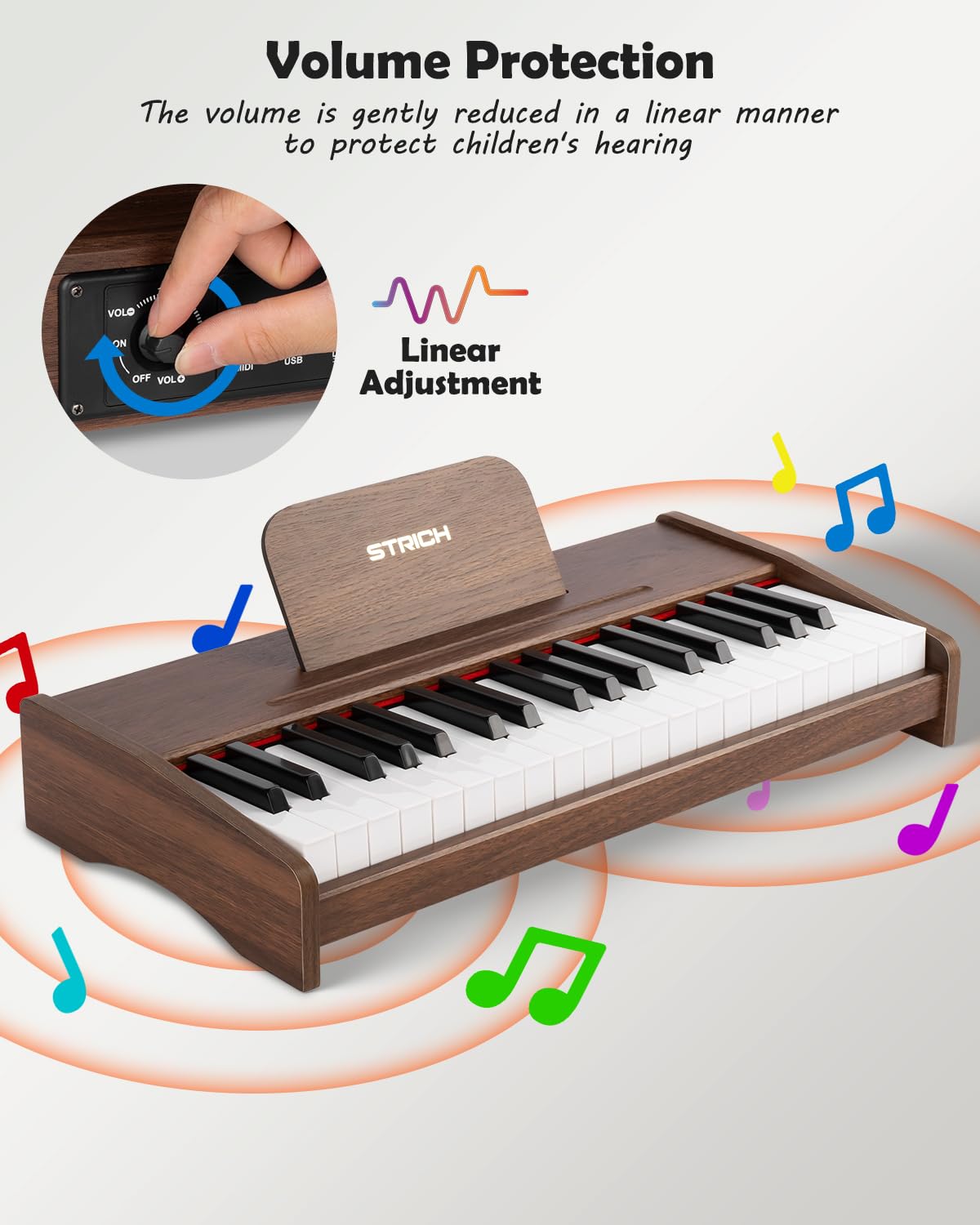 STRICH SEK37 key stickers and guide make learning simpler
