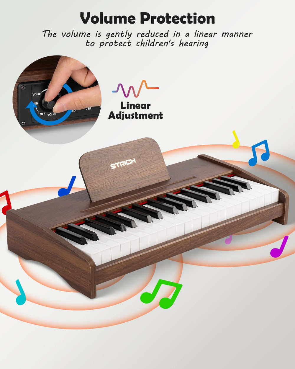STRICH SEK37 key stickers and guide make learning simpler