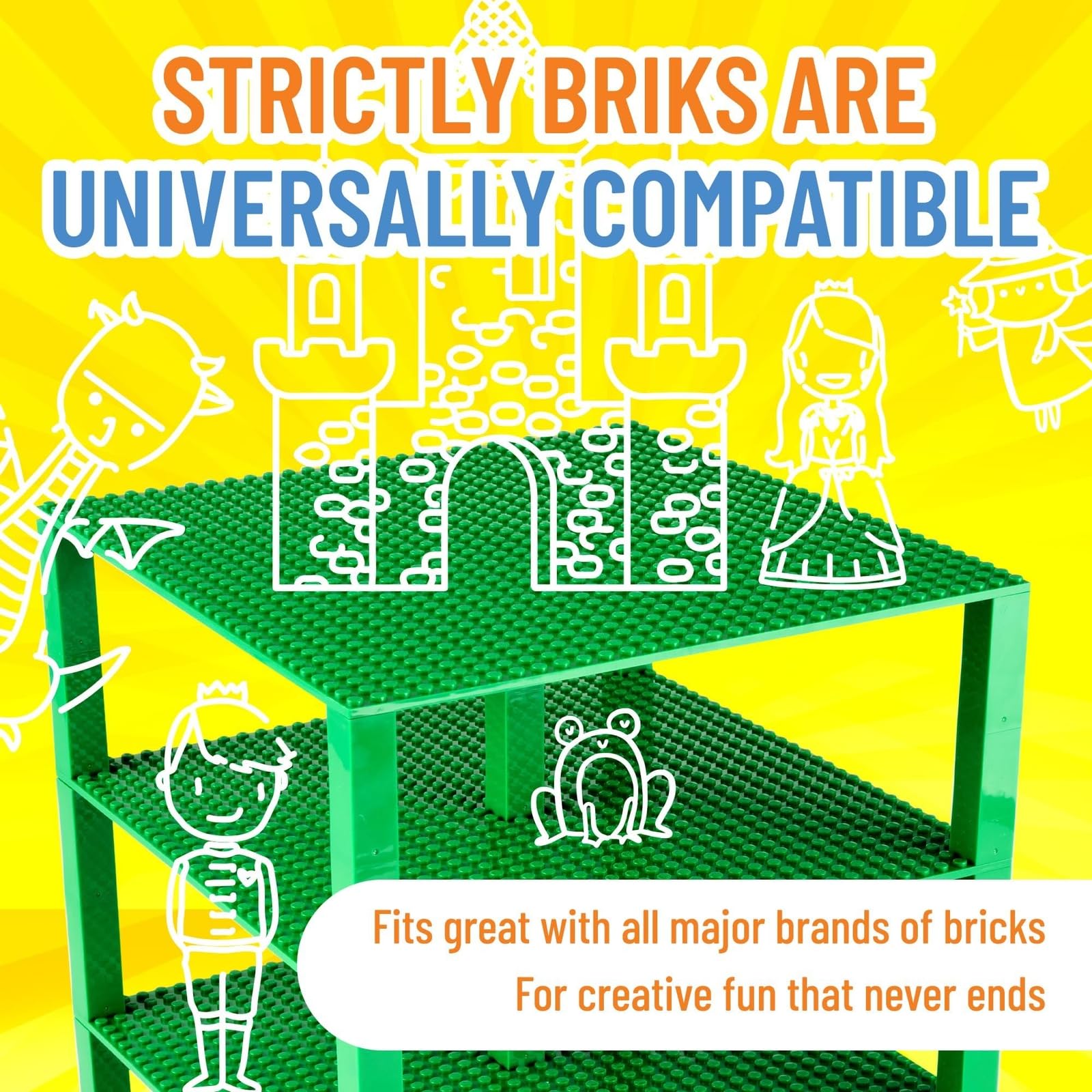 Strictly Briks building tower display shows off miniature scenes