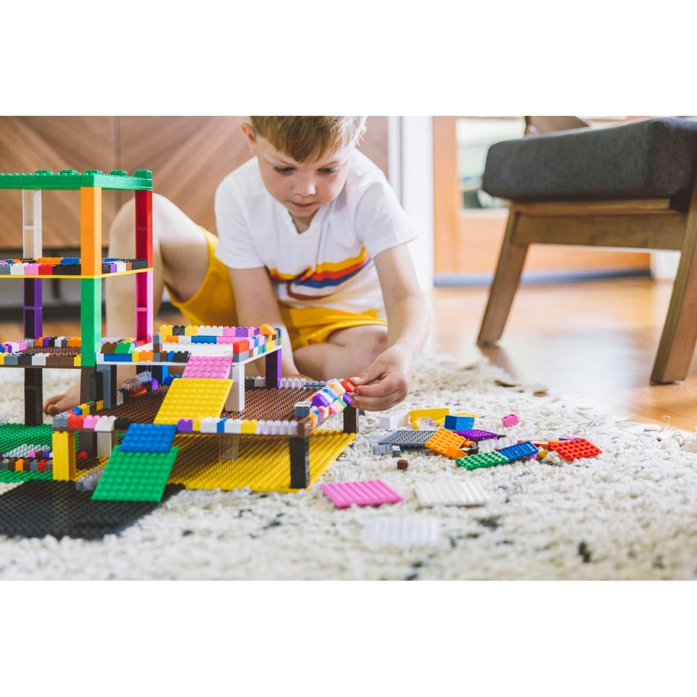 Creative builds and easy organization with Strictly Briks baseplates