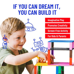 Durable baseplates resist bending to keep structures upright during play.