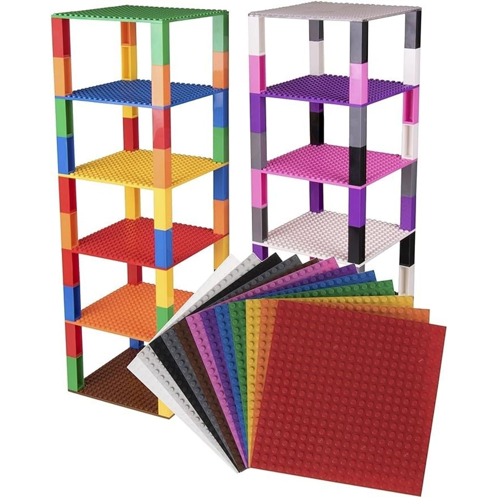 Durable plastic construction of Strictly Briks baseplates