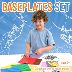 Quick-assembly baseplates help plan layouts with ease.