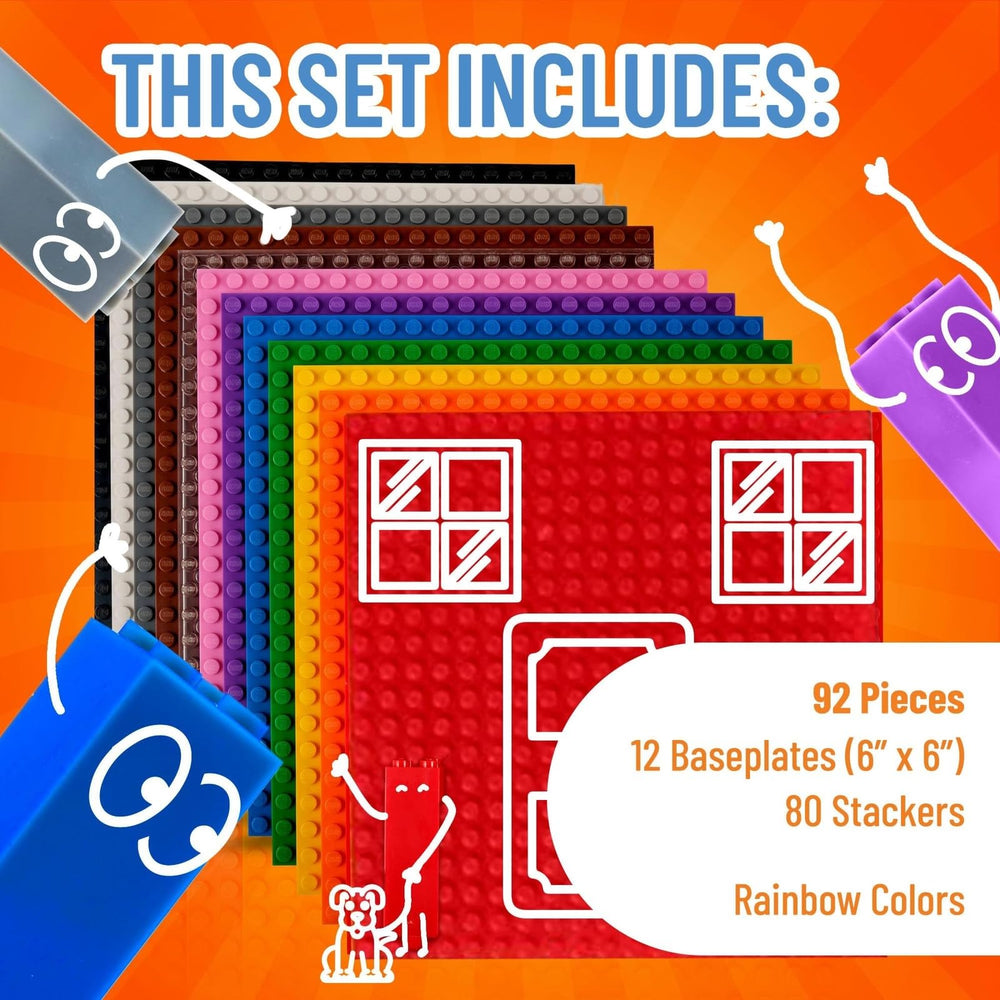 LEGO-compatible baseplates layout by Strictly Briks for mixed builds