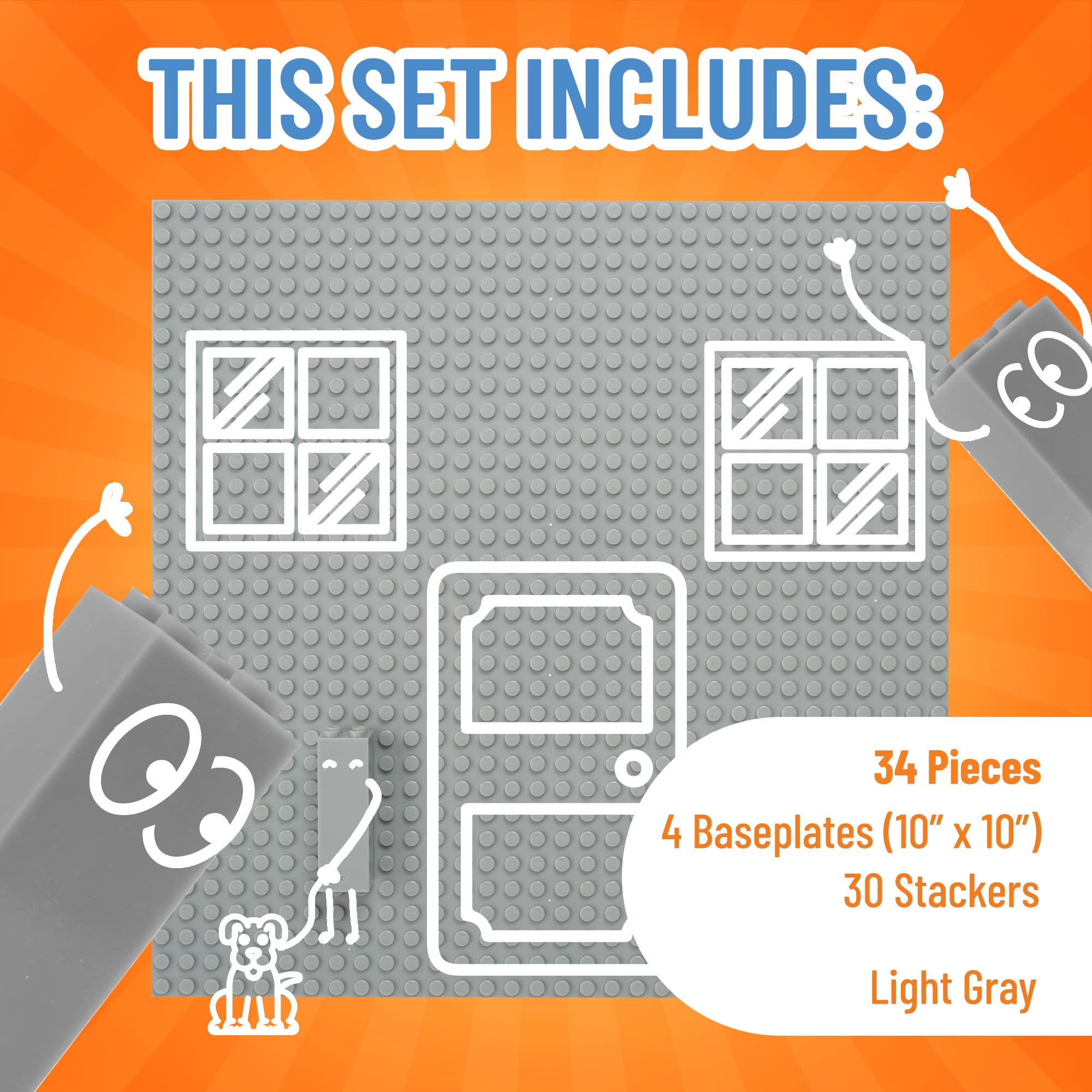 Strictly Briks baseplates are Lego-compatible for seamless cross-brand playtime.