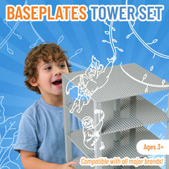 Strictly Briks stackers provide secure stacking for long-lasting creative towers.