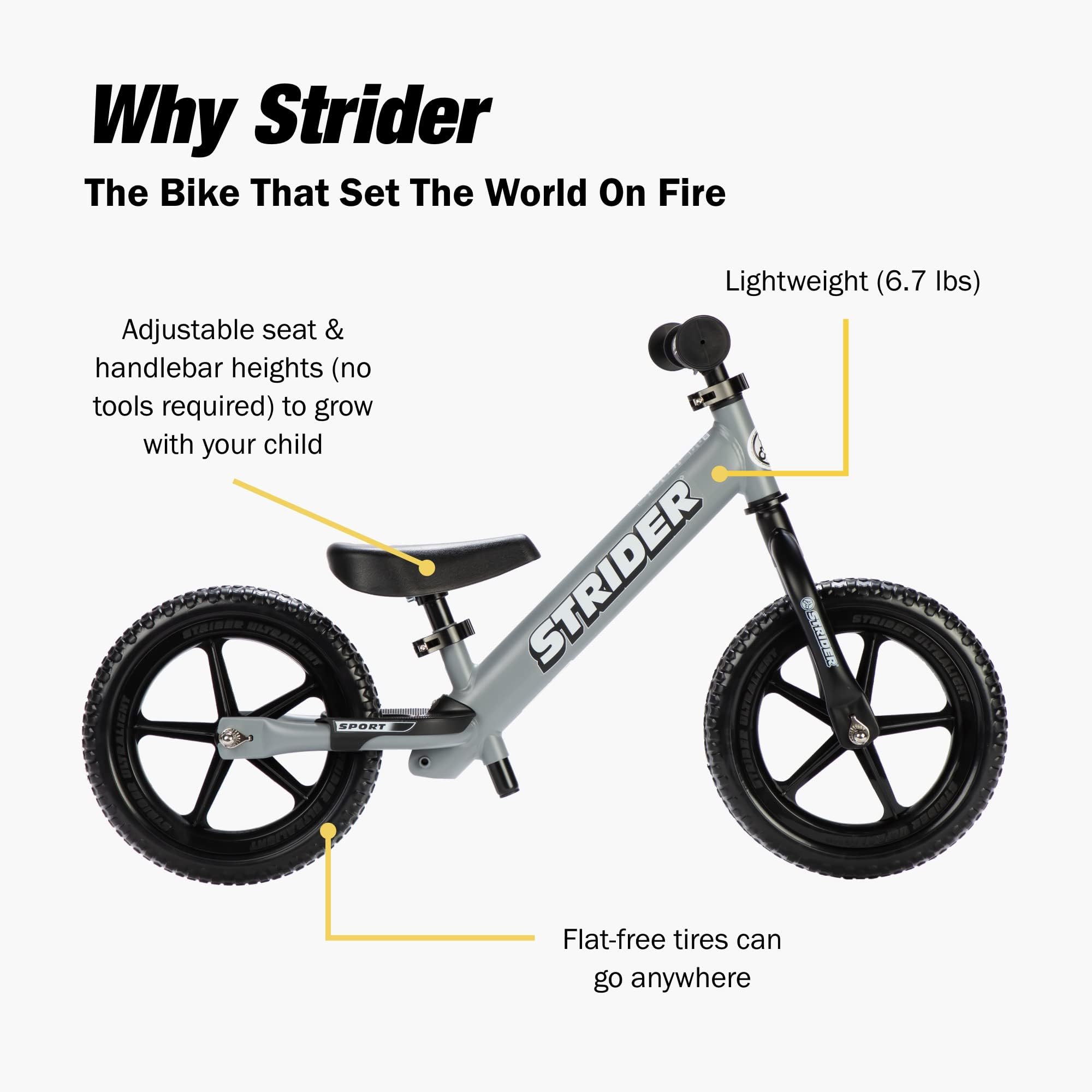Strider mini grips closeup for secure steering