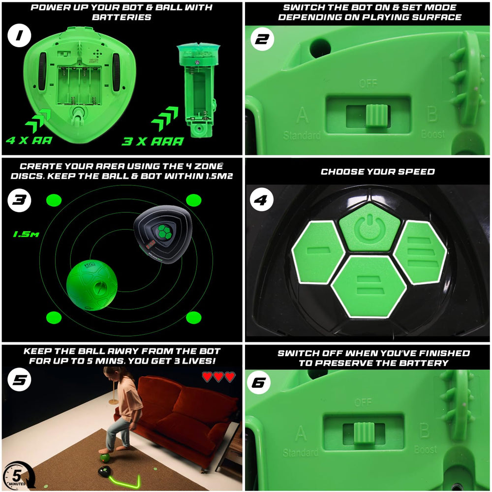 Player practicing ball control with Strikesphere Soccer Bot