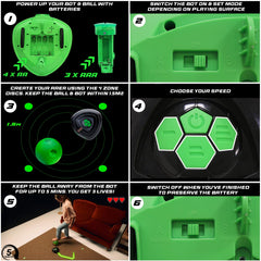 Player practicing ball control with Strikesphere Soccer Bot