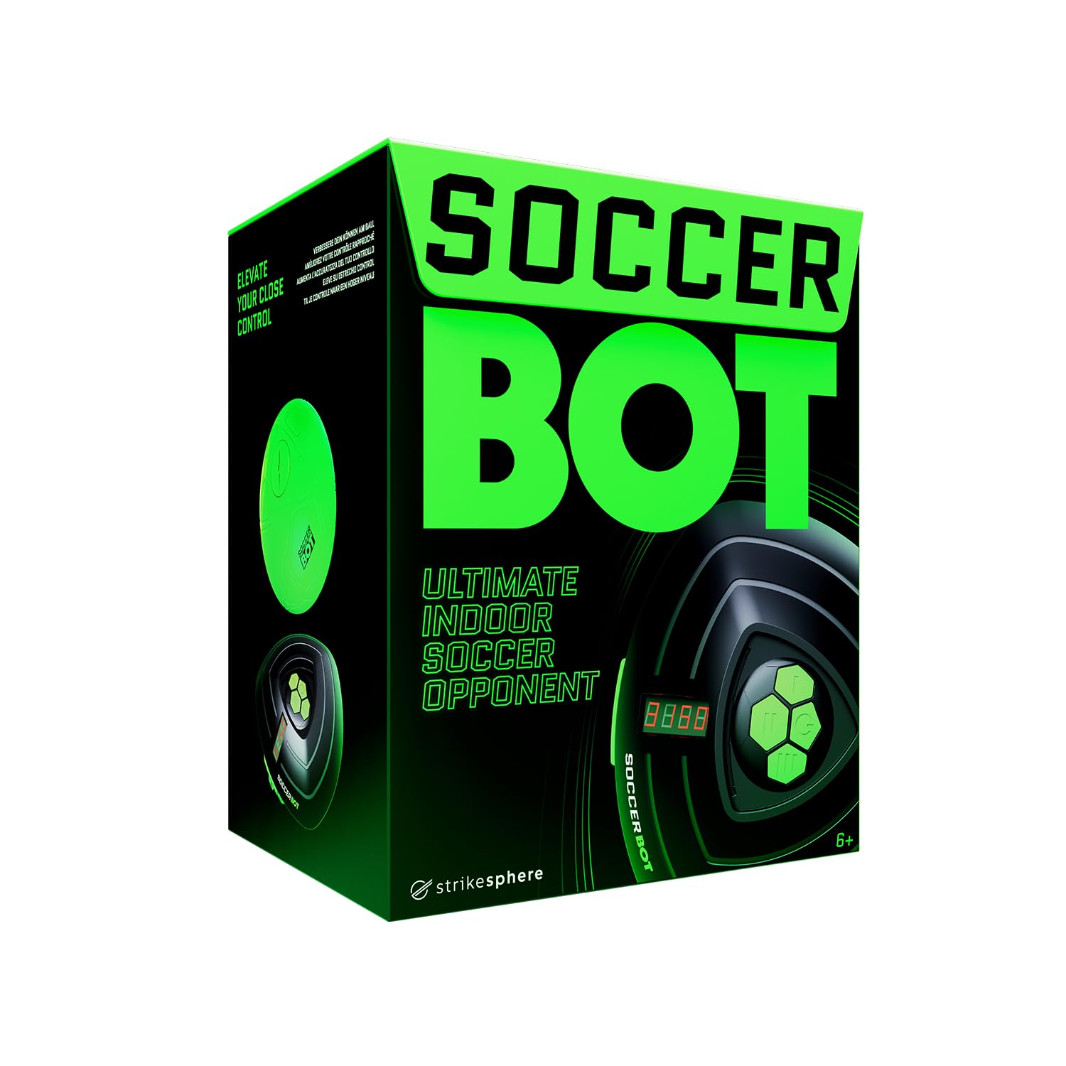 Unboxing Strikesphere Soccer Bot with packaging and components