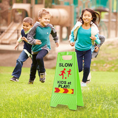 StrLon children-at-play signs support safer neighborhoods and parking zones.