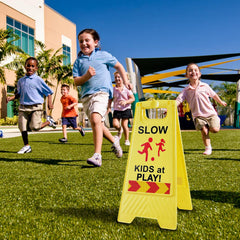 StrLon Slow Kids Sign weighted base keeps it steady