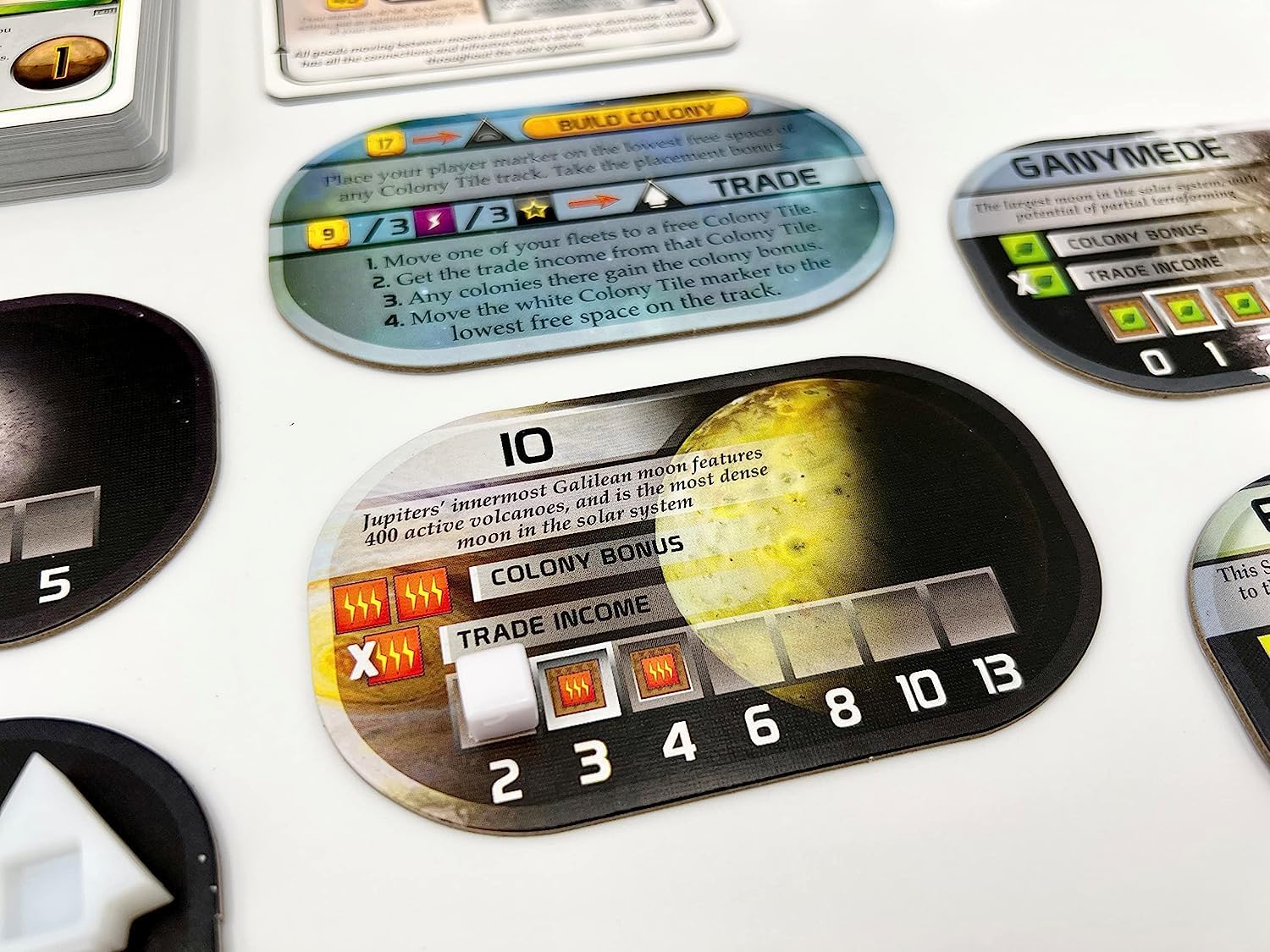 Stronghold Games' Terraforming Mars: Colonies colony tiles guide strategic expansion decisions.