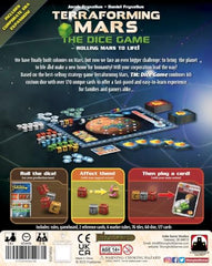 Stronghold Games Terraforming Mars Dice Game corporation card highlighting strategic starting abilities