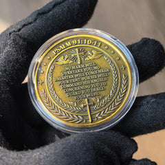 Strugglejewelry Psalm 91:10-11 inscription on reverse highlights faith-inspired meaning.