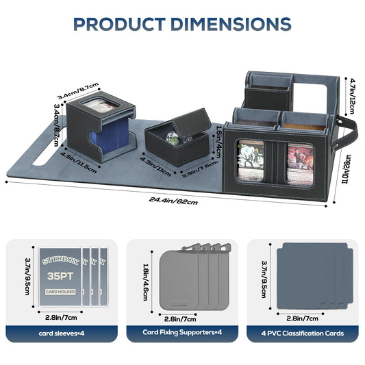 STTRBOX removable deck box with side window for easy deck identification