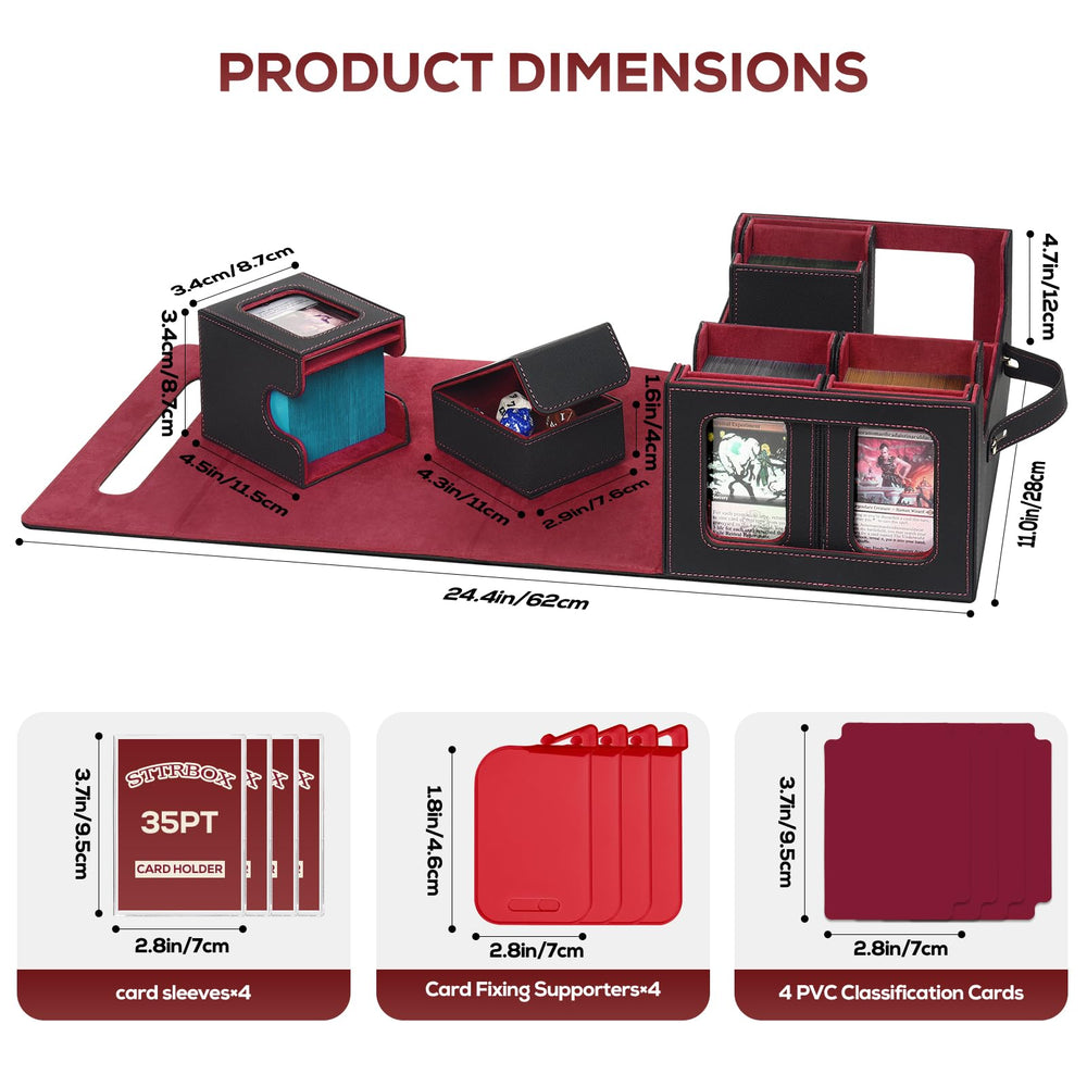 STTRBOX storage box with lid open shows removable deck boxes for flexibility