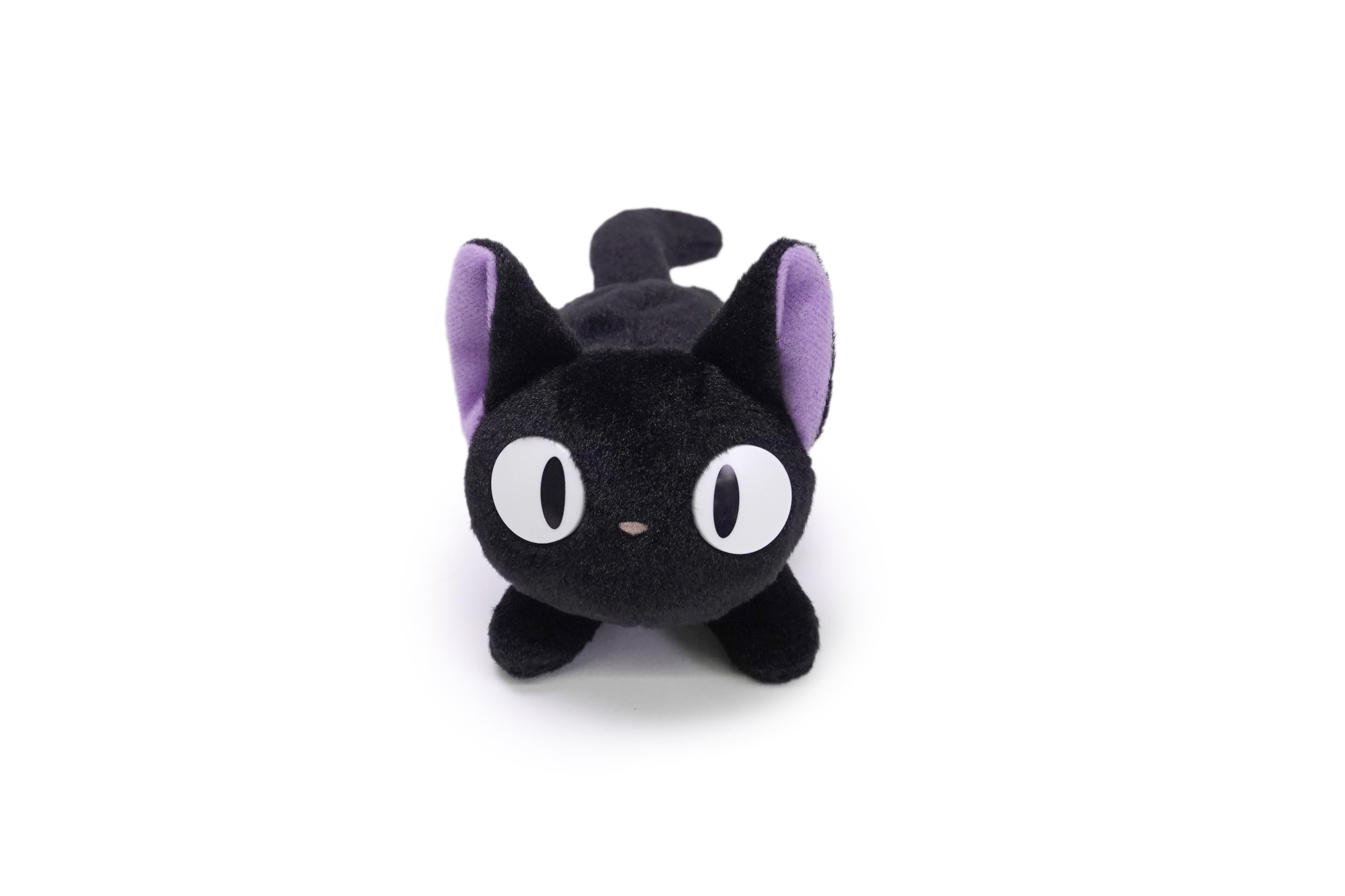 Studio Ghibli Jiji fluffy beanbag plush, 6.5 inches, cozy display companion.