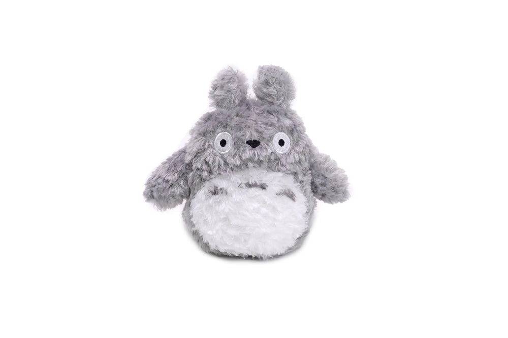 Studio Ghibli Totoro 5.5-inch grey plush for cuddling and display.