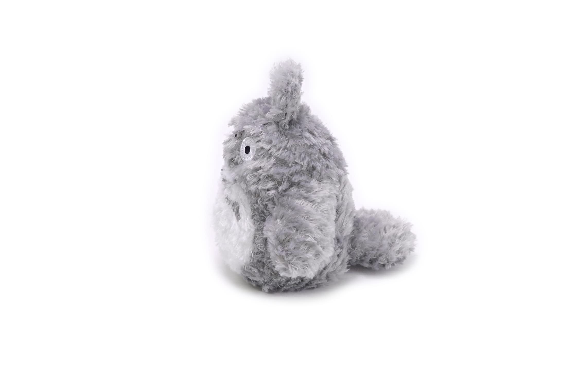 Studio Ghibli Totoro plush close-up showing soft fluffy fur.