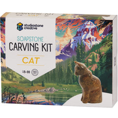 STUDIOSTONE Creative carving kit open packaging showing contents for inspiration.