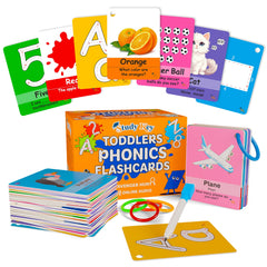 Study Key ABC flash cards cover supports early literacy with visual appeal.