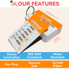 Study Key Spanish verbs conjugation cards for rapid practice