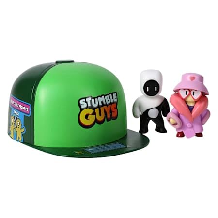 Stumble Guys mini figures, 2.5 inches tall, collectible display ready.