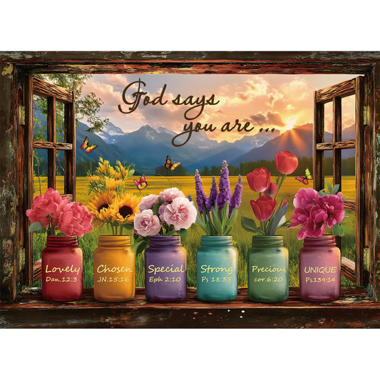 STYISHANG Wishful Window 500-piece puzzle with window scene for calm family bonding