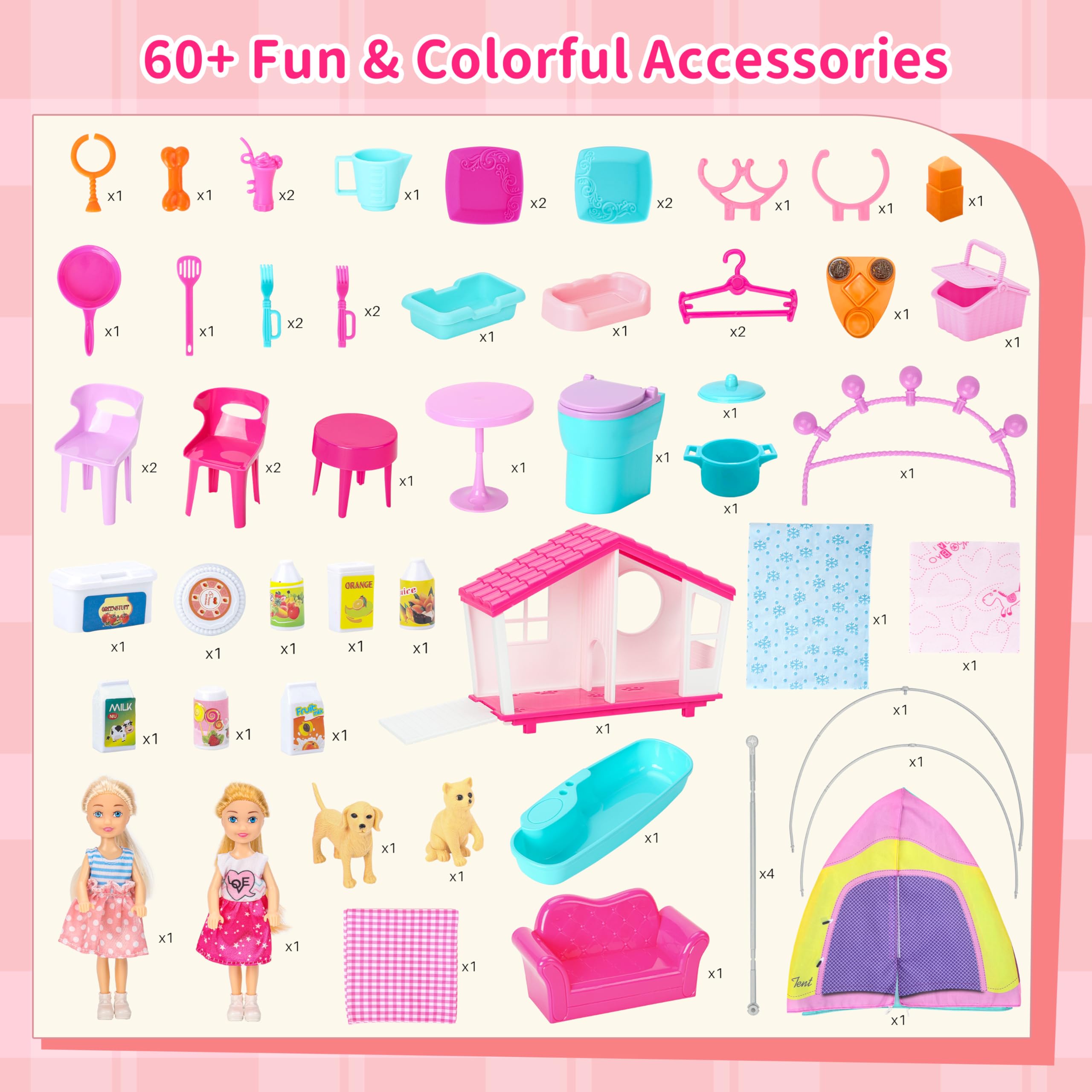 Style Shine camping and picnic playset for outdoor imagination