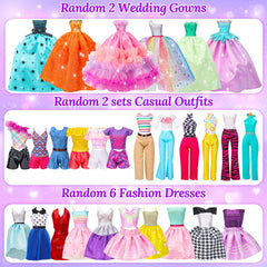 Style Shine wedding gowns for elegant doll dress-up moments