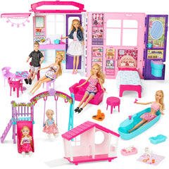 Style Shine folding castle doll house for imaginative play.
