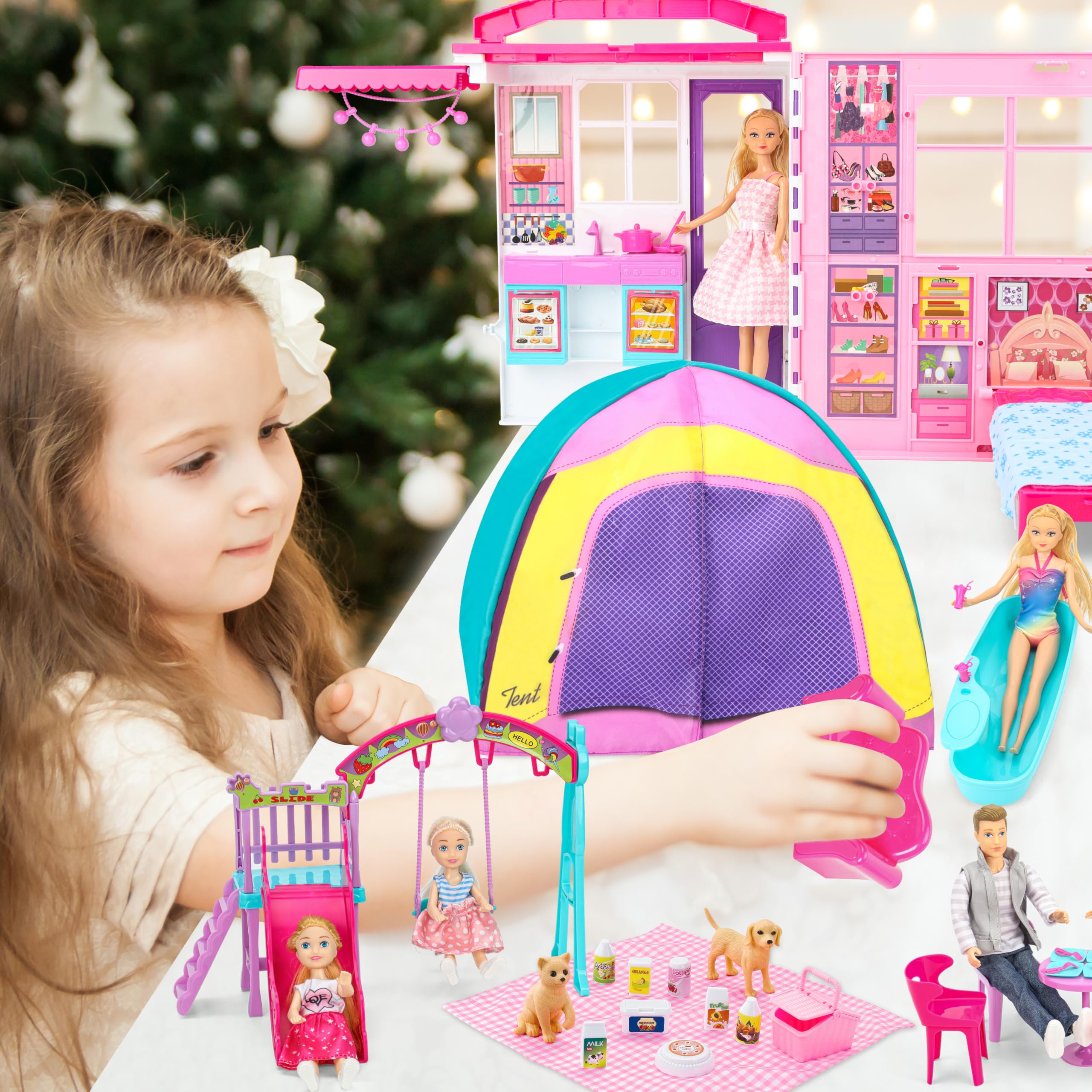 Style Shine Doll House living room sofa for social storytelling.