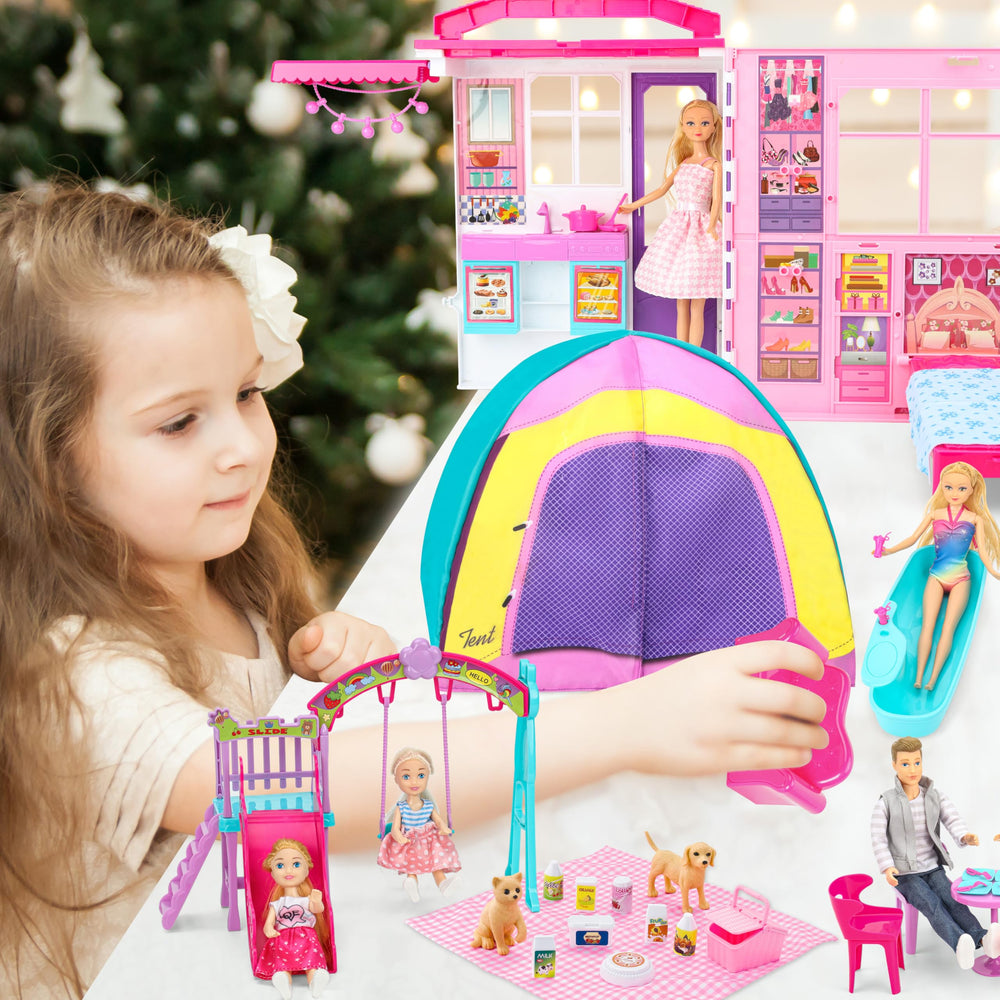 Style Shine Doll House living room sofa for social storytelling.