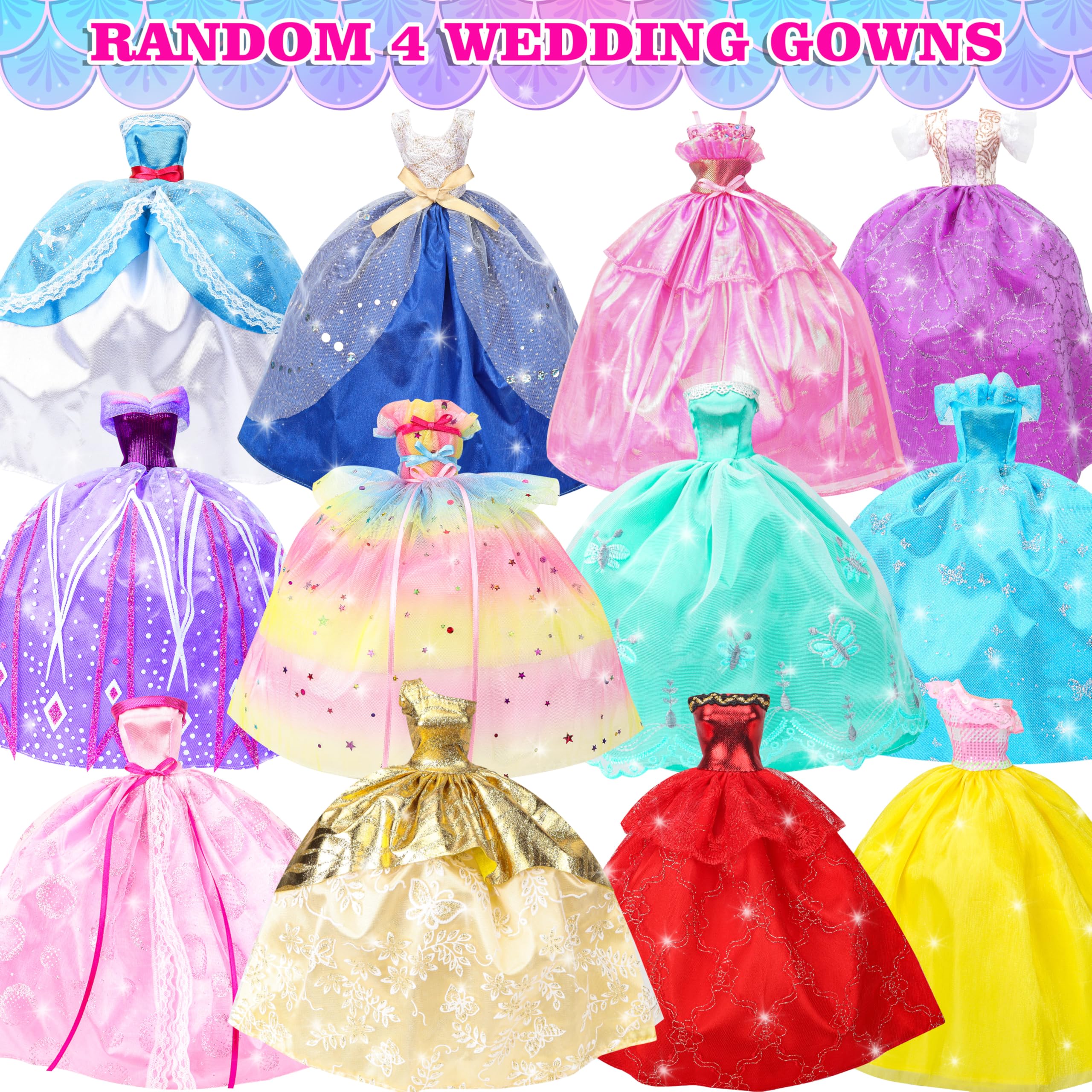 Style Shine evening dresses set for elegant doll moments