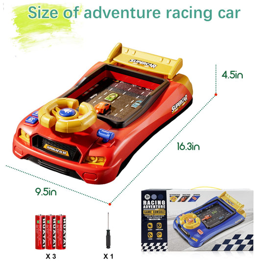 StyleBoon driving simulator display showing traffic scenarios for engaging play