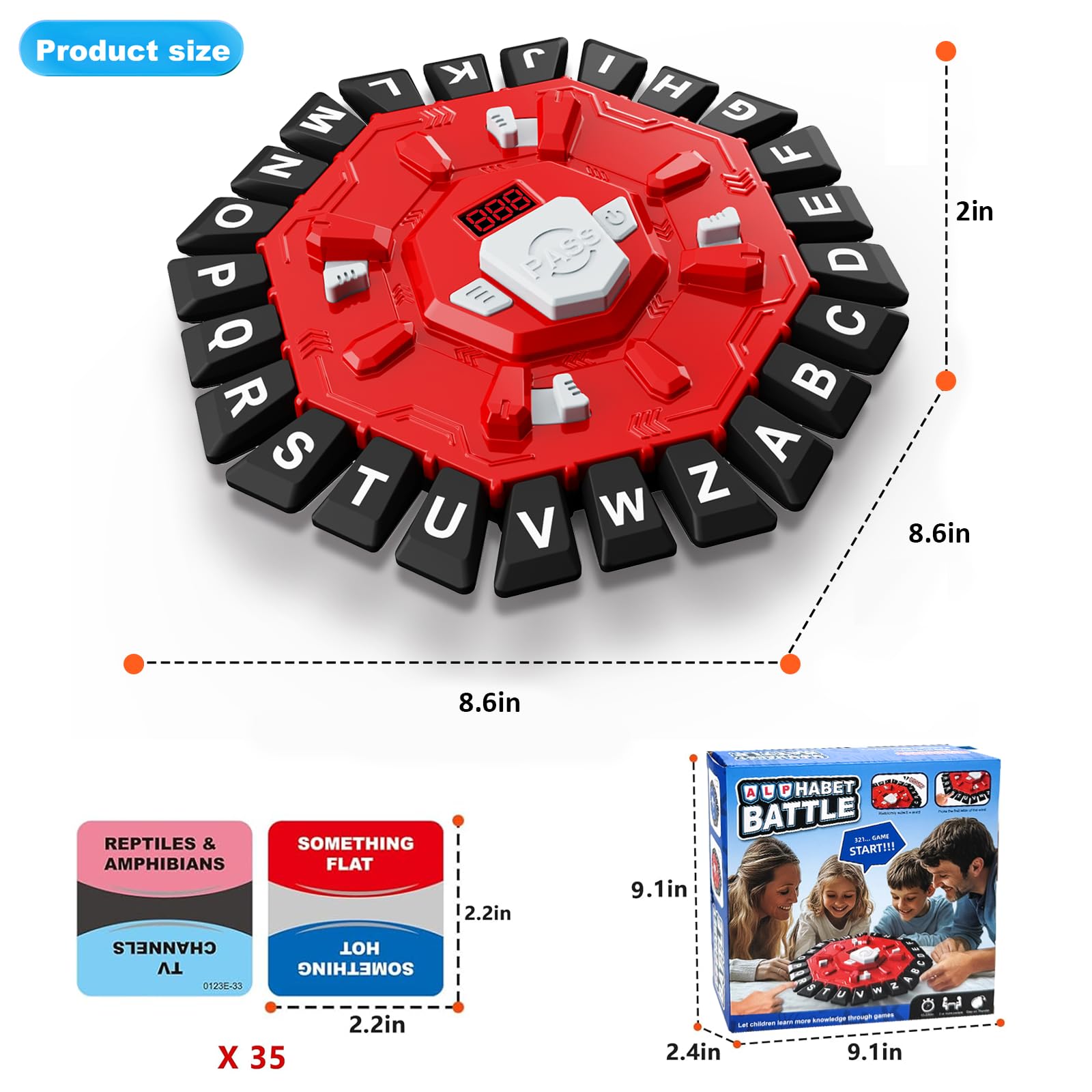 Close-up of StyleBoon letter tabs enabling quick word selection during play.