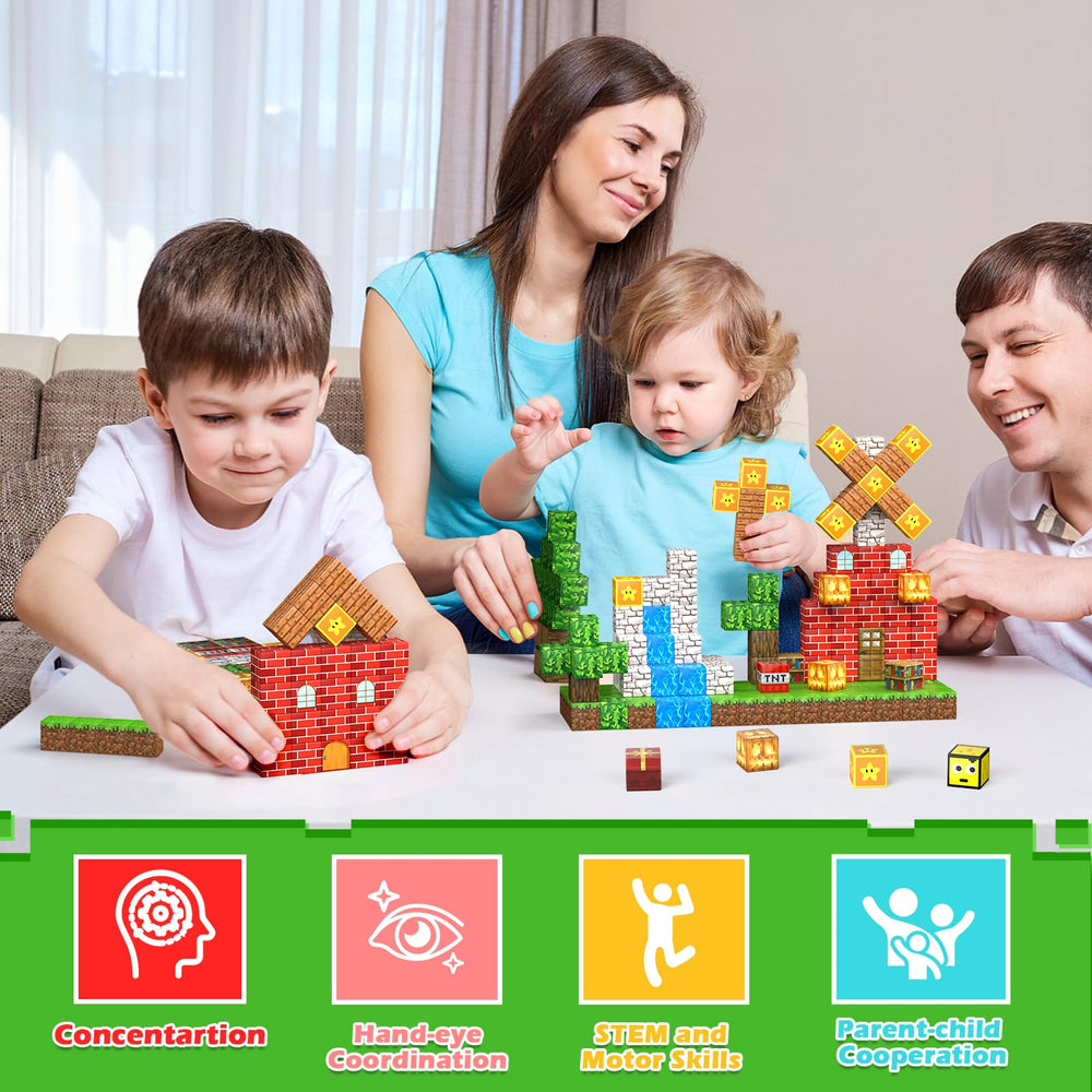 Styleeasy Magnetic Blocks colors and patterns boost visual interest.