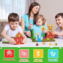 Styleeasy Magnetic Blocks colors and patterns boost visual interest.