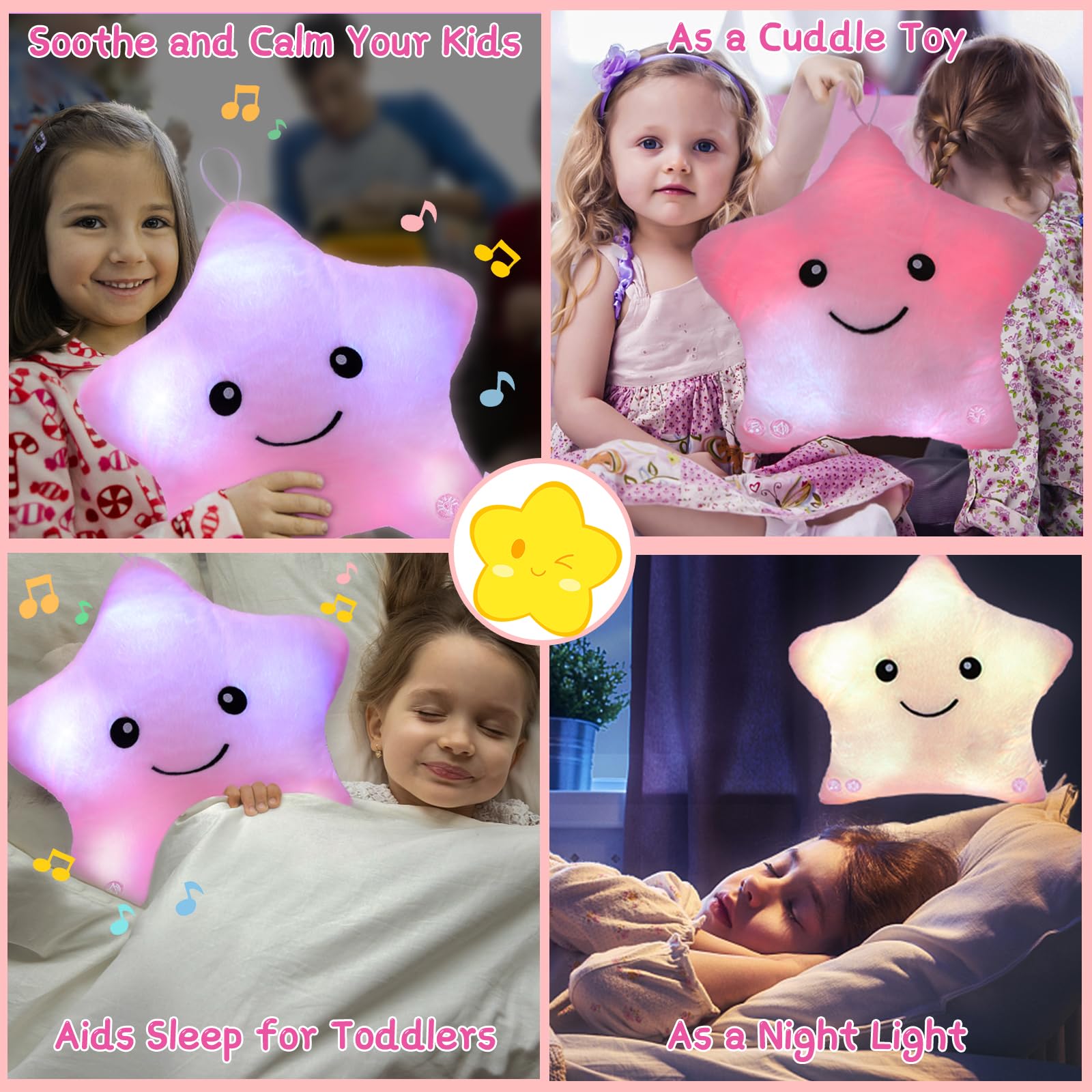 Subao cute star design sensory toy offers gentle stress relief and cozy companionship.