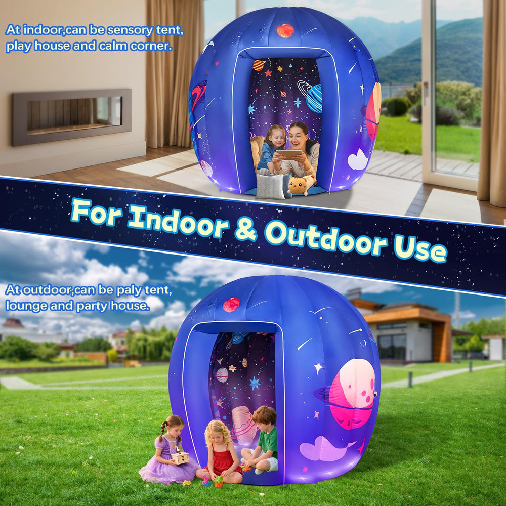 Subao Sensory Tent double-zipper design provides easy access from both sides